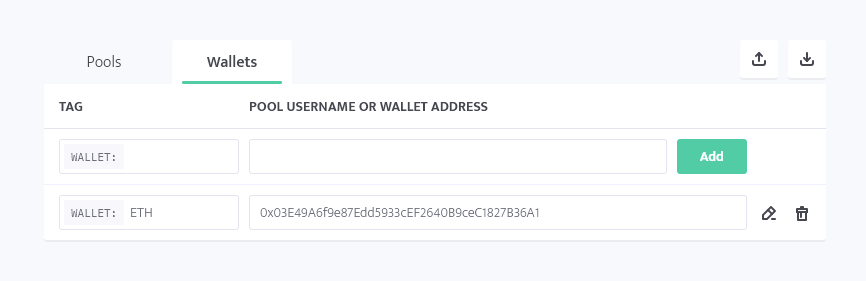 minerstat - ETH wallet