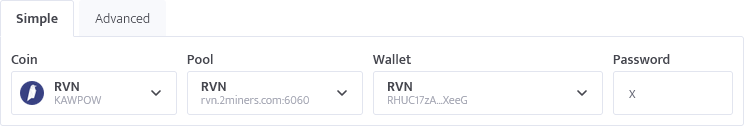 minerstat - RVN config