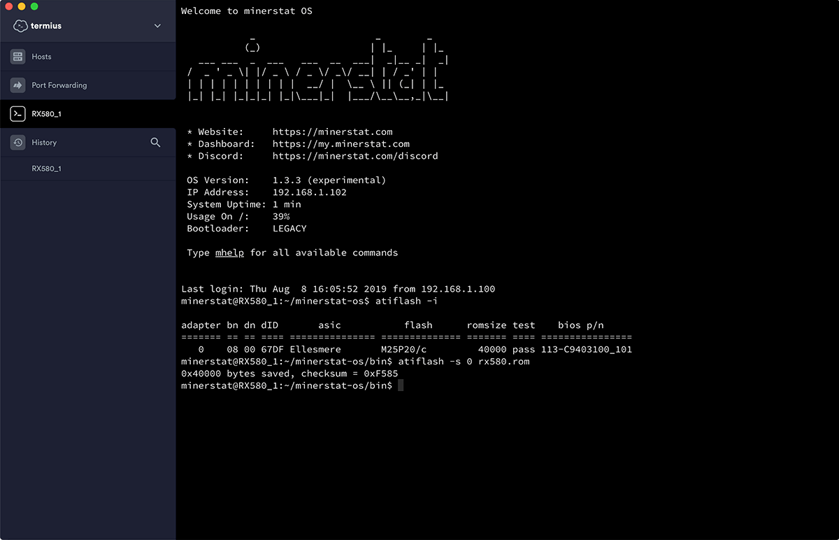 minerstat ATIFlash Step 3