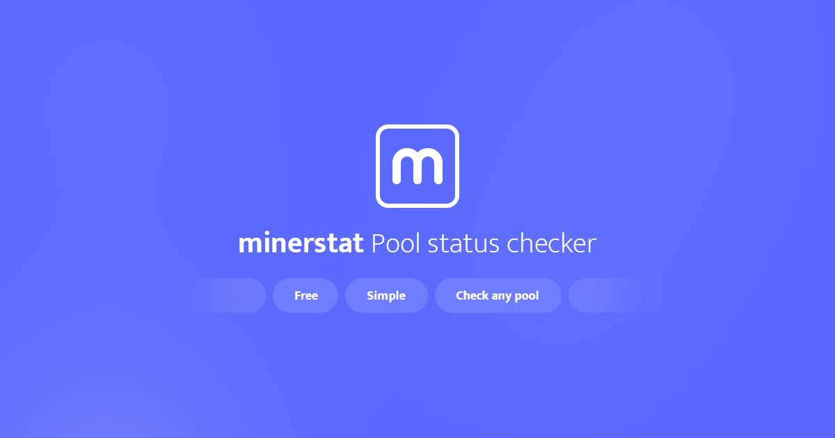 Pool Status Checker minerstat